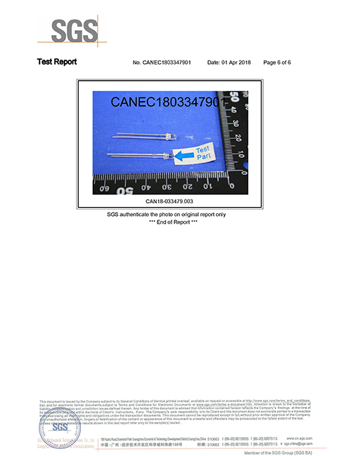 SGS <font color='red'>test</font> certificate