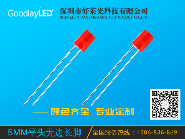 5MM flat head and long feet